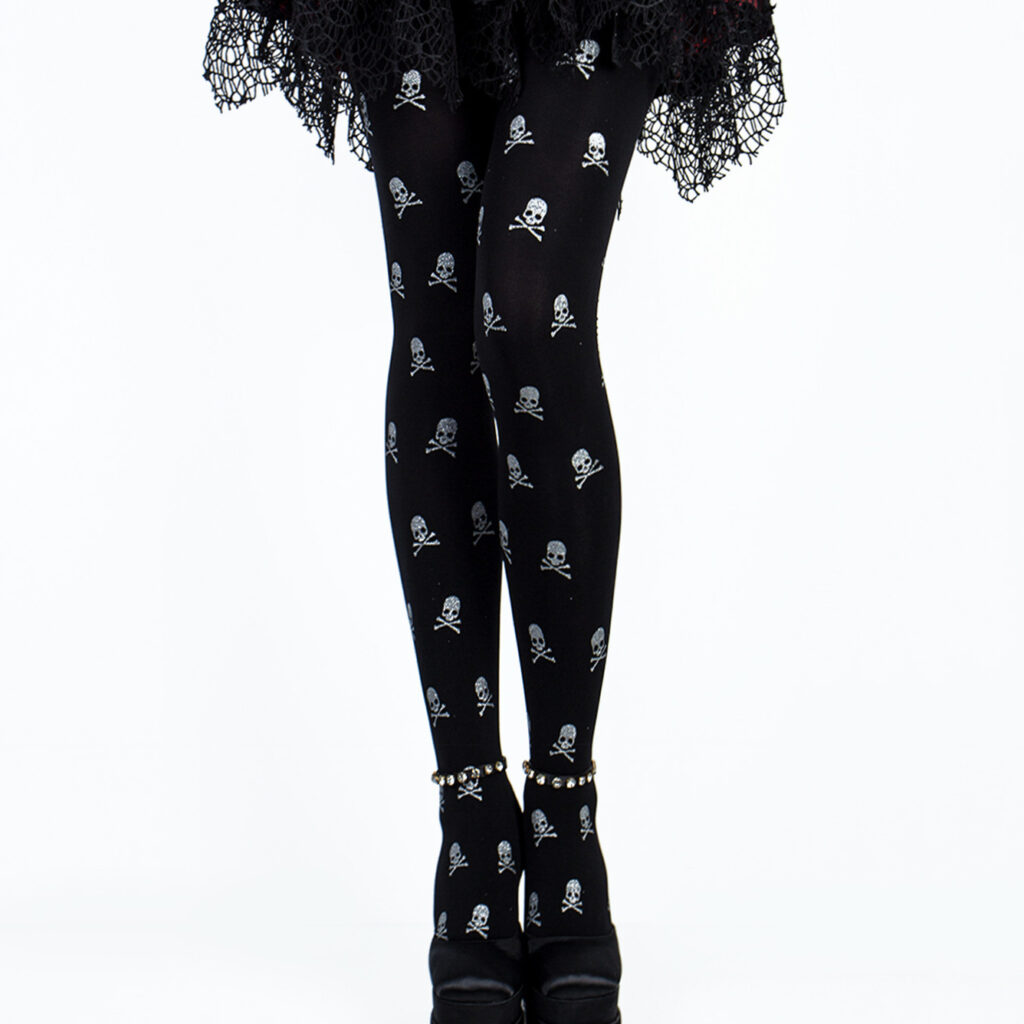 Halloween Tights Sexy Skull Print Party Costume Cosplay Stockings