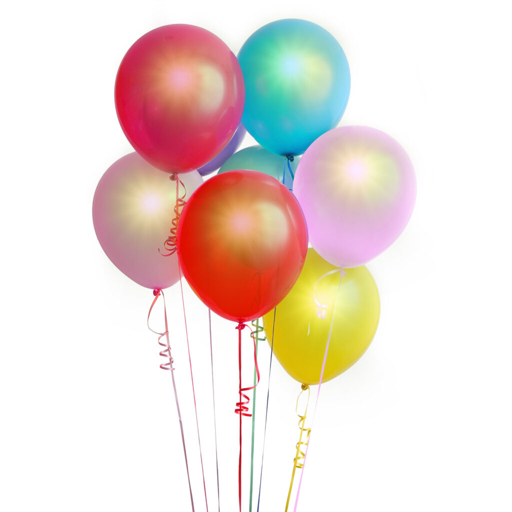 6Packs LED Light Up Balloons 6 Colors Night Lights Party Balloons For Parties Birthday Wedding Halloween Christmas Festival Club Bar Concert