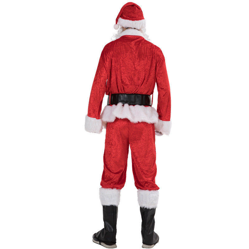 Plus Size Santa Claus Costume For Adults Men Women Christmas Carnival Cosplay Red Plus Size Suit Fancy Costumes - Image 4