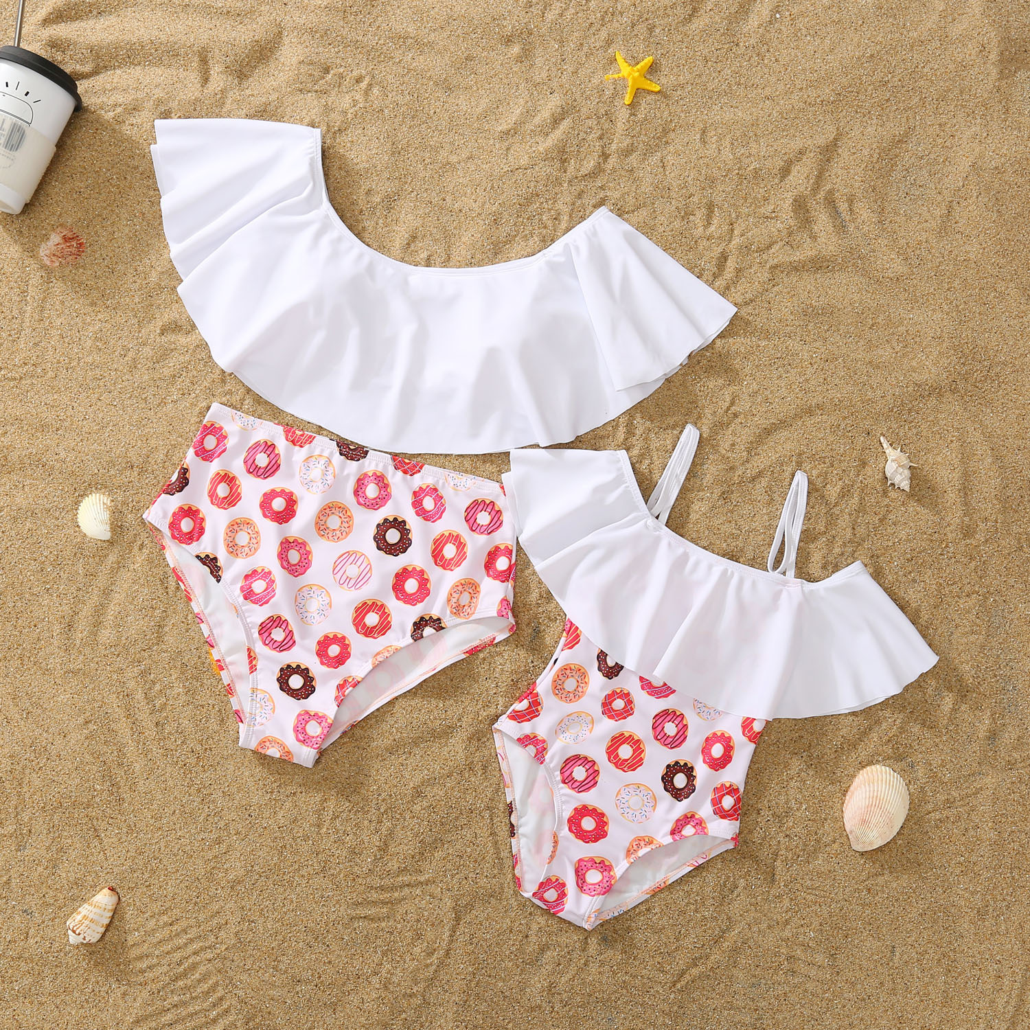 Moda Estiva Mamma E Bambini Bikini Famiglia Abbinamento Costumi Da Bagno Mamma E Me Vestiti Madre Figlia Costume Da Bagno - Image 4