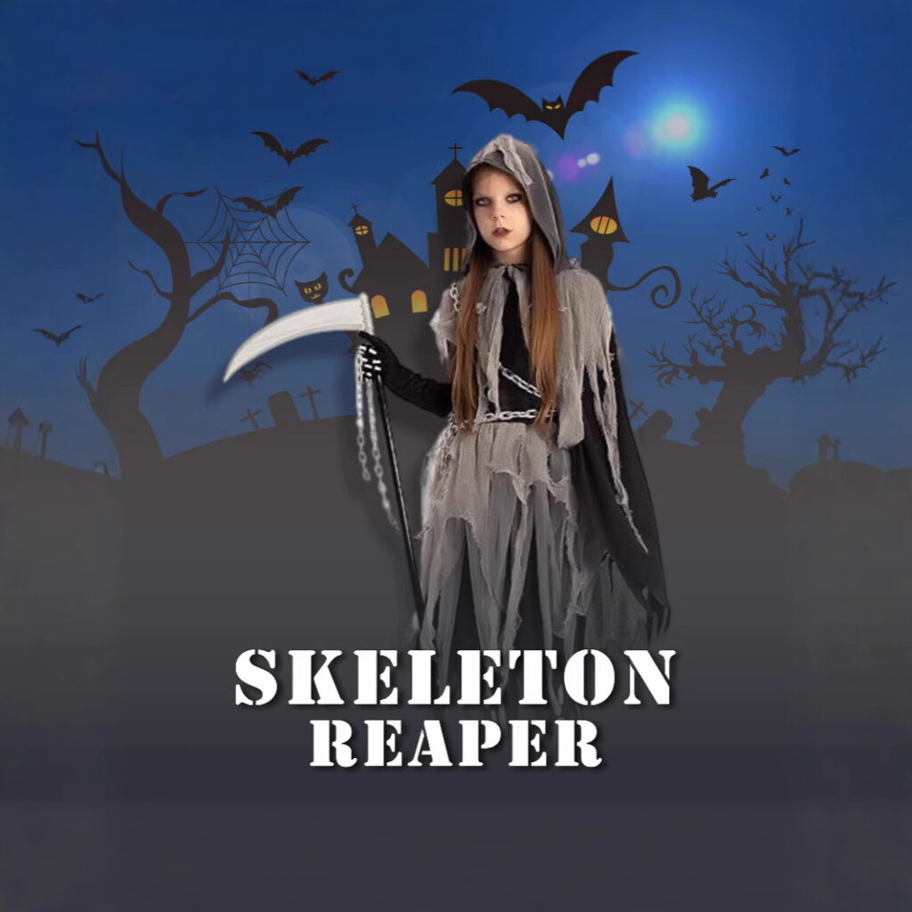 Mysterious Horror Death Sickle Dress Up Cosplay Costume Play