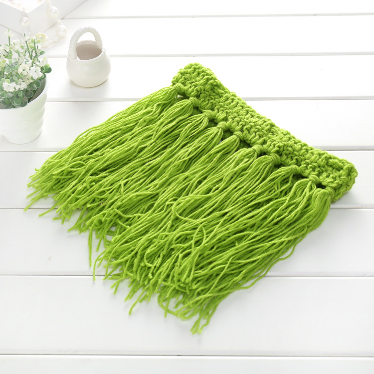 New European And American Children's Photography Clothing Newborn Sweater Suit Wool Knitting Baby Costume For Taking Photo Grass Skirt - Image 3