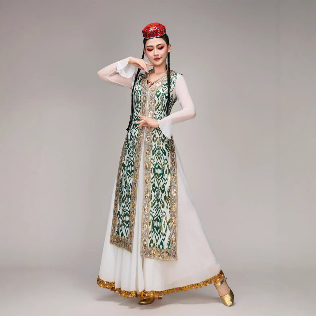 Large-skirted Ethnic-style Performance Costume Long Dress Set