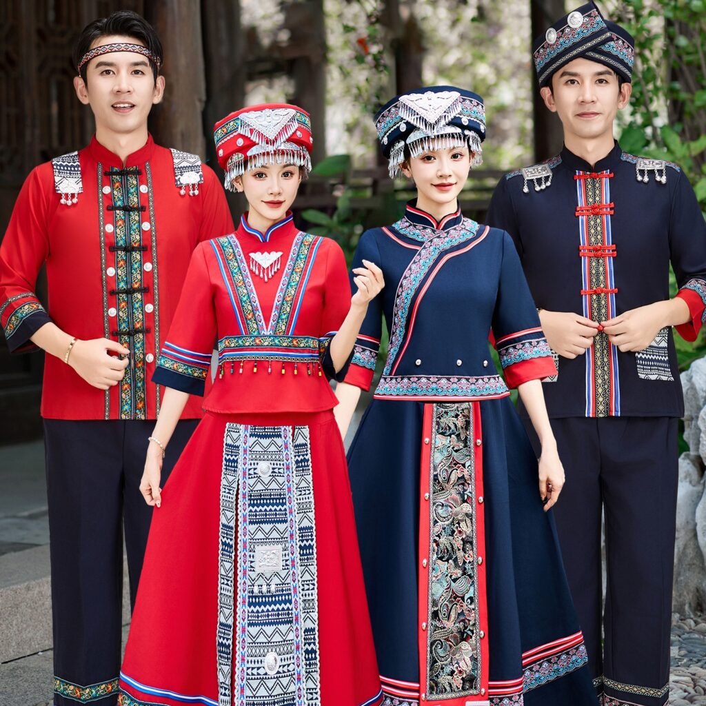 Ethnic Minority Womens Performance Costume Set