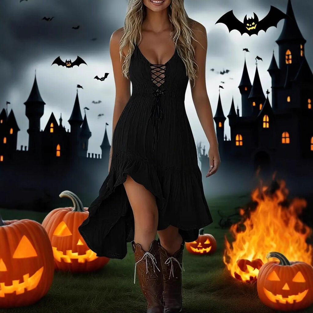 Strap Halloween Carnival Suspender Dress
