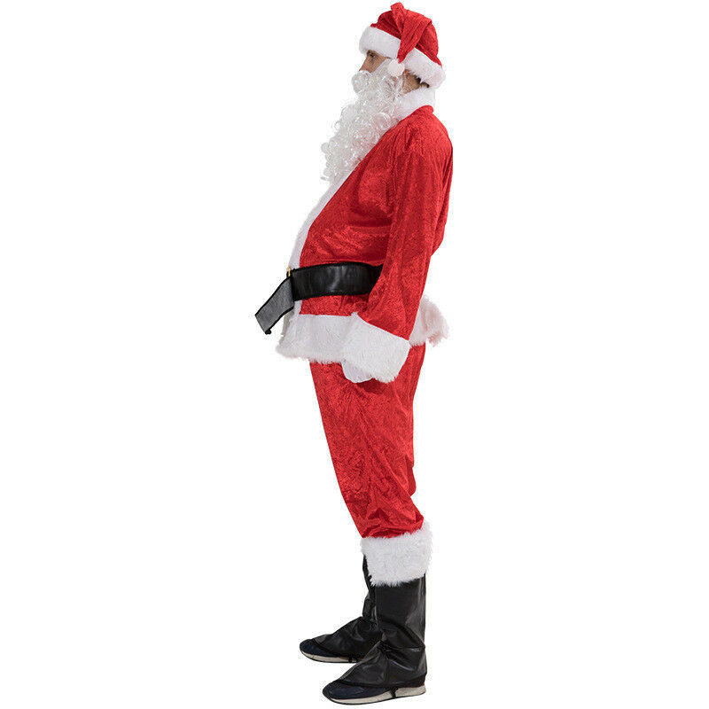 Plus Size Santa Claus Costume For Adults Men Women Christmas Carnival Cosplay Red Plus Size Suit Fancy Costumes - Image 3