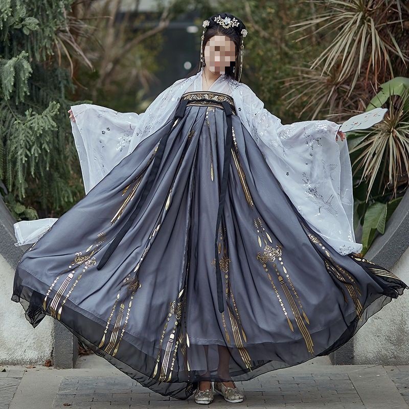 Large Size Women's Han Chinese Clothing Super Fairy Slimming Plump Girls Chest-high Dress Chinese Traditional Han Clothing Suit Ancient Costume - Image 5