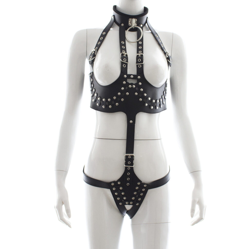 Siamese milky dress black leather cosplay queen costume