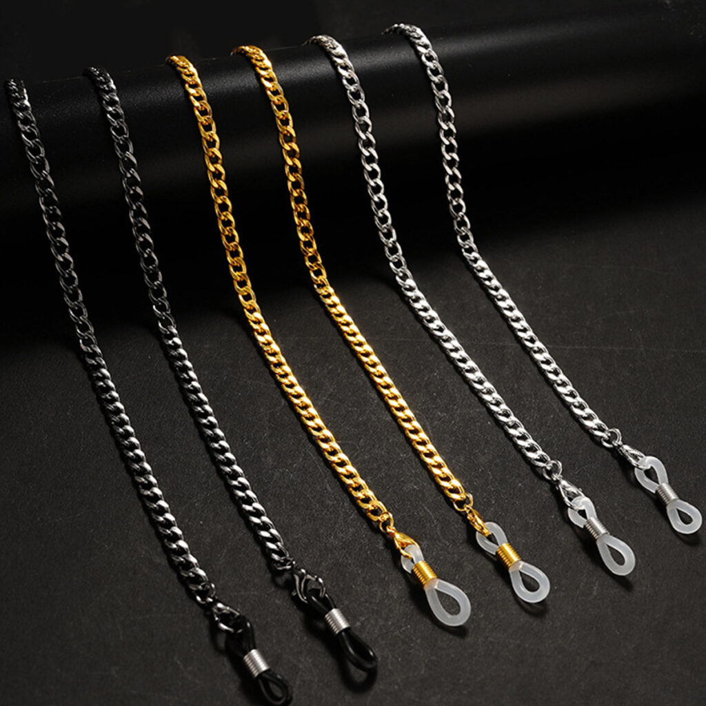 Cord Mask Chain Metal Glasses Lanyard Halter Anti-lost Mask Multi-purpose Beads Chain