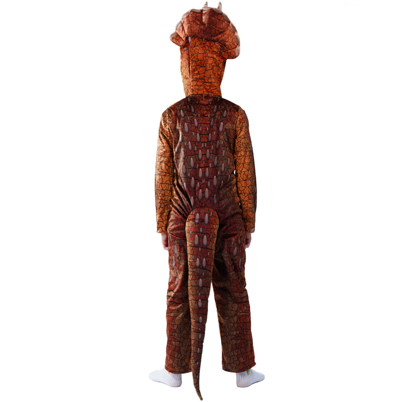 Tyrannosaure & Triceratops Costume pour fille et garçon cosplay enfants mignon Animal mascotte enfant dinosaure combinaison Costumes de fête de noël - Image 4