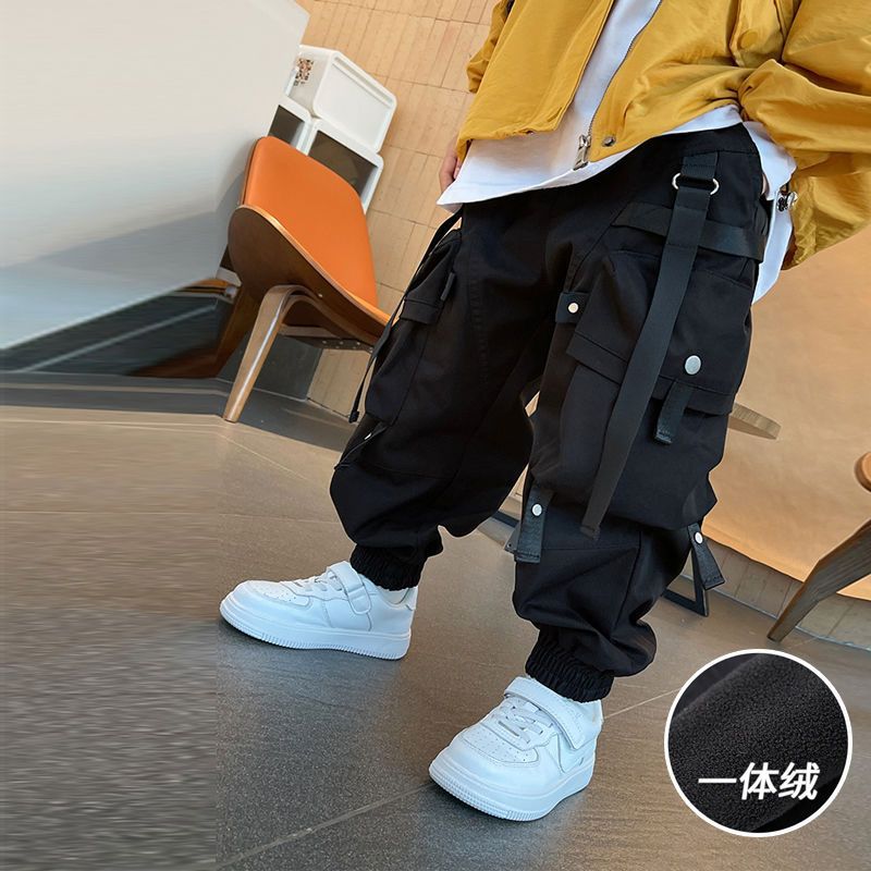 Costume Pants Western Style Work-leg Pants Trendy Handsome Boys And Older Children