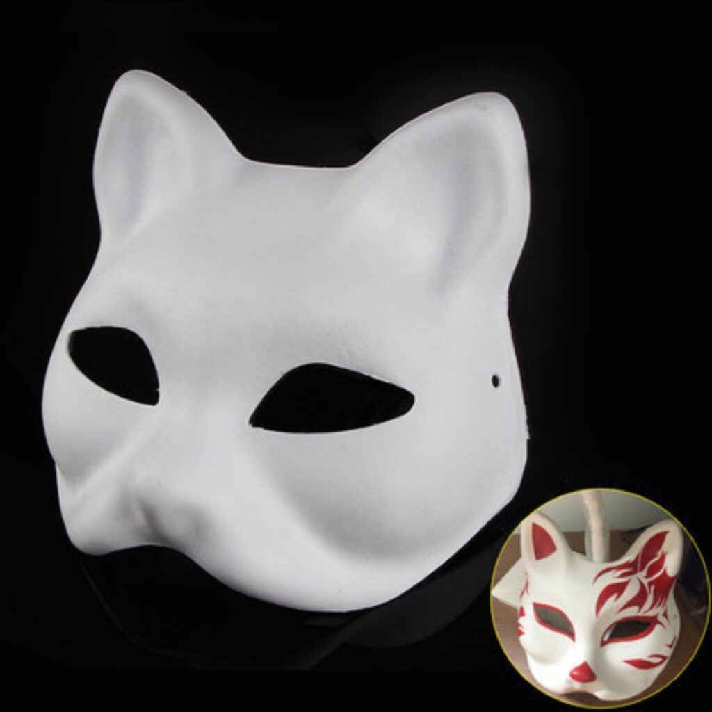 Creative Portable Handdrawn Blank Mask