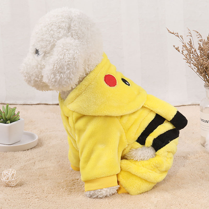 Pet Clothes Autumn Winter Cute Cat Costume Cartoon Cosplay Cat Coat Home Pajamas Hoodie Cat Outfit Kitten Clothes Lovely Fashion - Image 5
