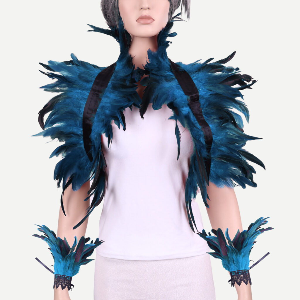 Halloween Shawl Bracelet Feather Suit