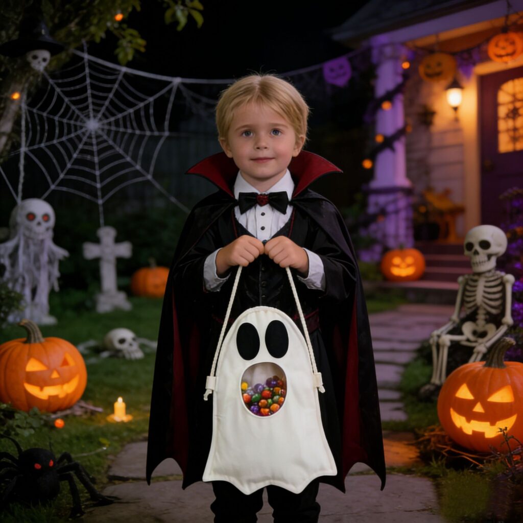 Portable Ghost Candy Bag Halloween Gift