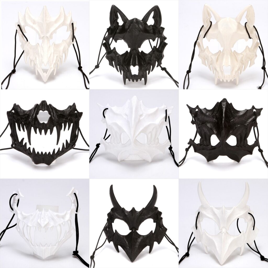 Halloween Two-dimensional Dress Up Props Mask