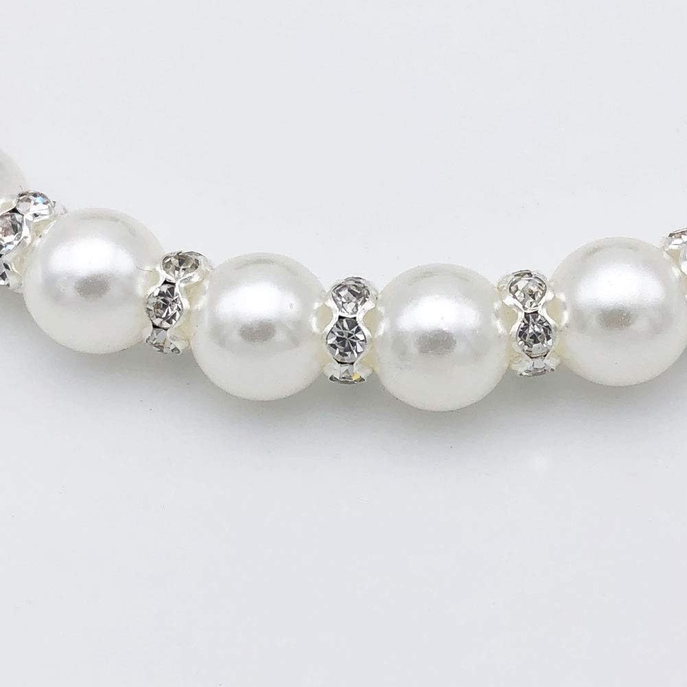 Diamond Dog Pearls Necklace Jewelry For Small Dogs Puppy - Bling Rhinestones Cat Wedding Collar Yorkie Girl Clothes Costume Outfits Accessories - Image 6