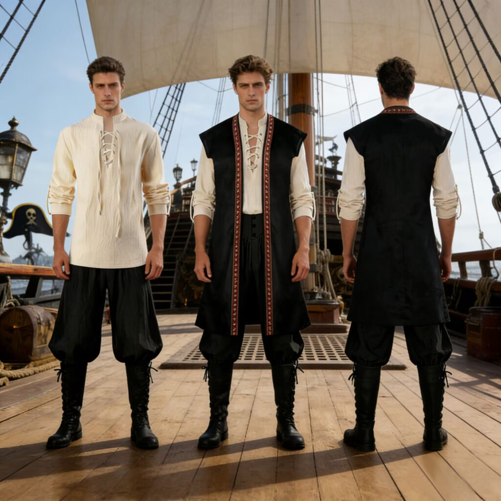Halloween Renaissance-era Pirate Costume