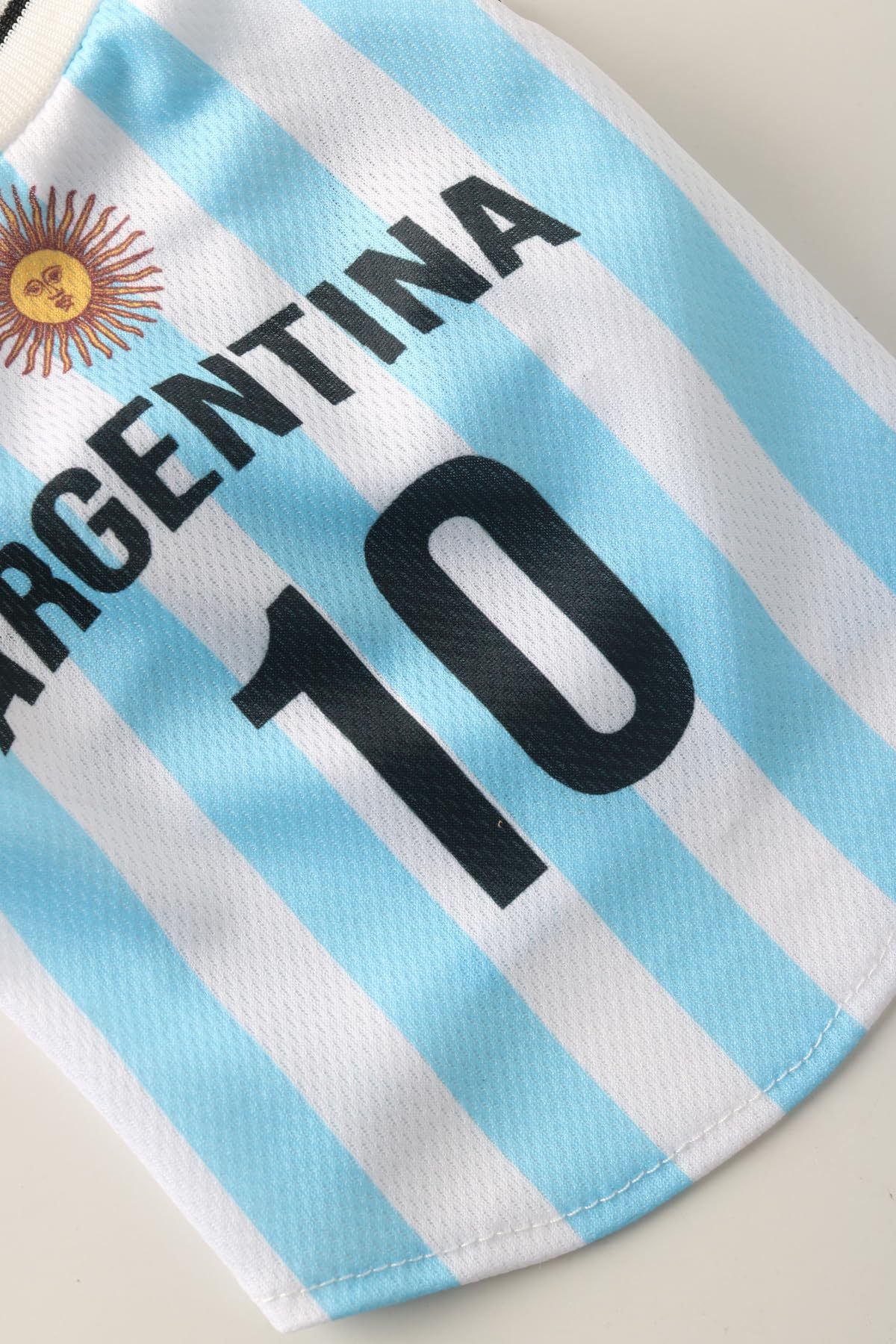 Mexico Pet Dog Jersey Costume, Summer Cooling Mesh Fabric, Soccer Sportswear Team Jersey, Lightweight Football Casual Clothes For Small Dogs - Image 9