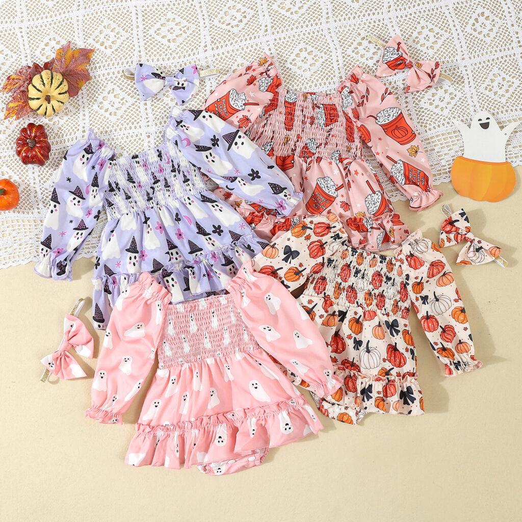 Fashion Long Halloween Multicolor Dress