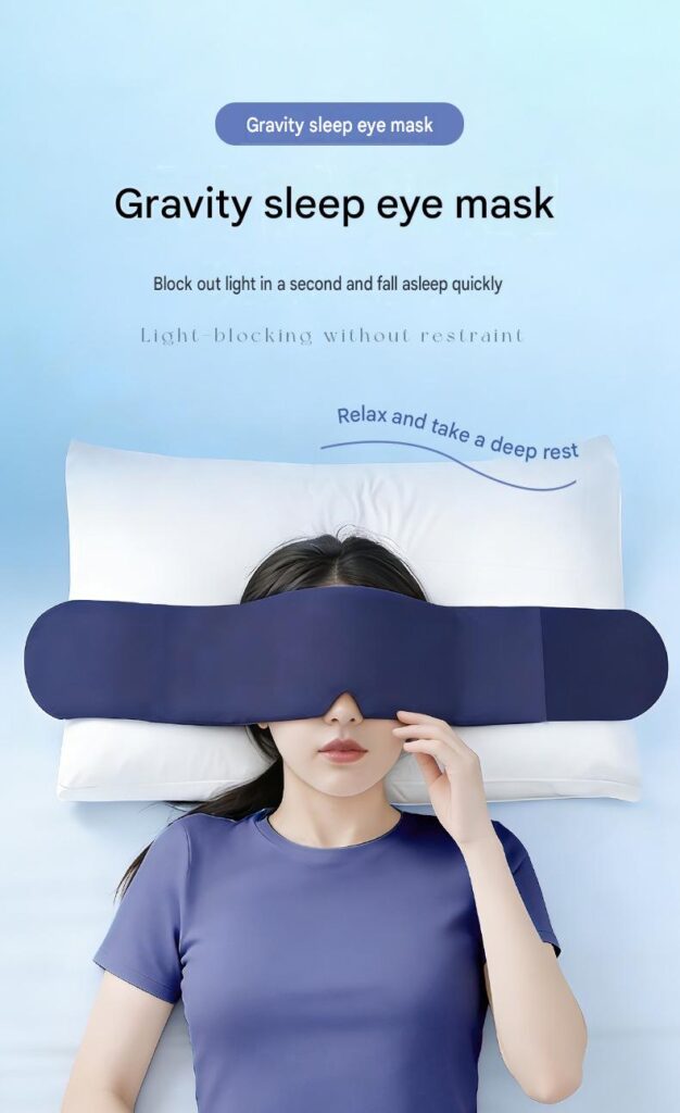 Sleep Mask, Cooling Eye Mask, Eye Fatigue Relief, Gentle Pressure, Light-Blocking Sleep Mask