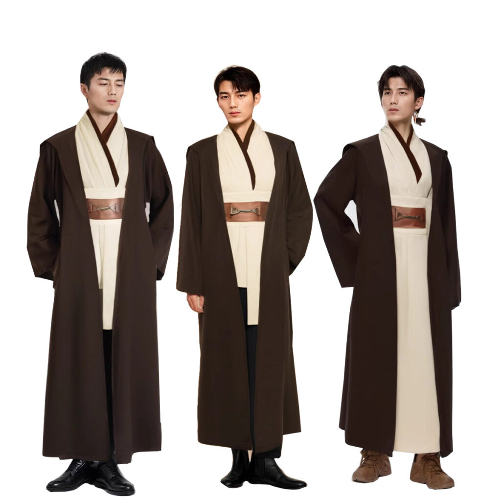 Polyester Men's Halloween Cosplay Cardigan Robe