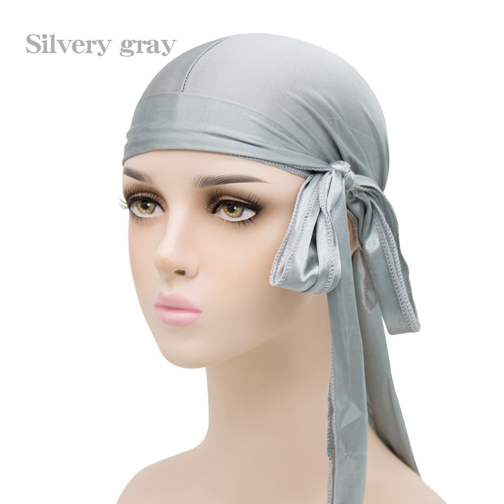 Unisex Satin Long Tail Headwrap Stretchy Pirate Hat And Hip Hop Turban For Men And Women, Elastic Bandana Cap For Costume And Fashion - Image 7