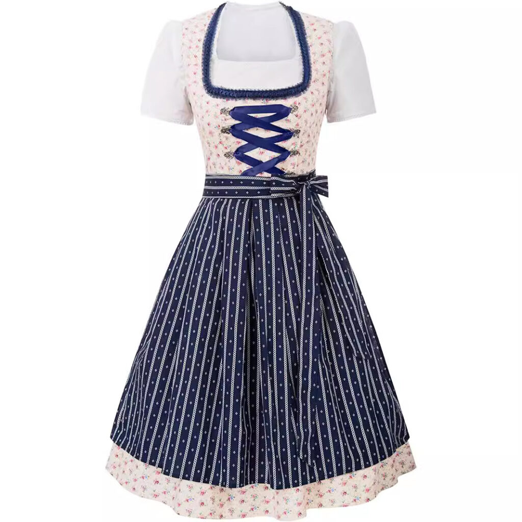 Munich Traditional Beer Festival Maid Costume Printed Apron Bandage Clothing