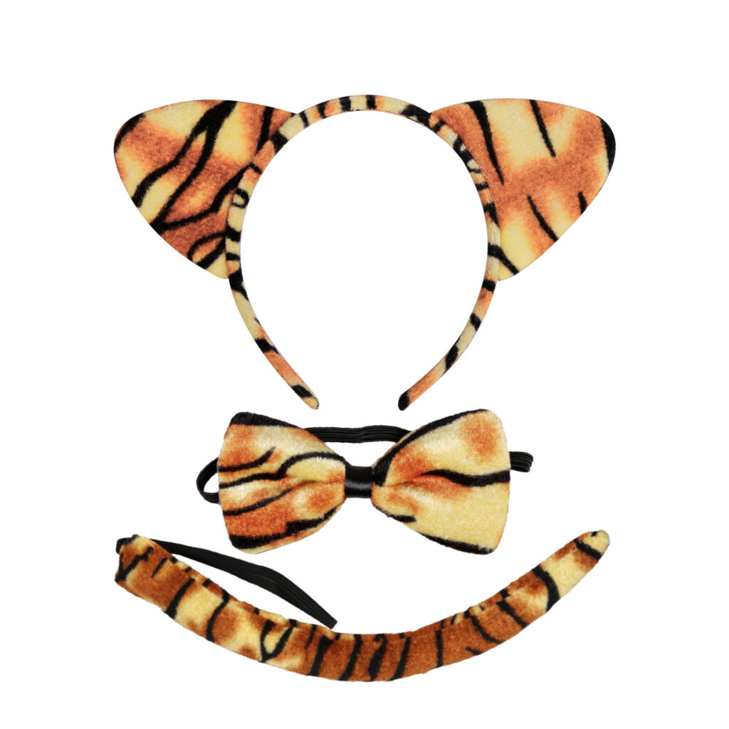3-Piece Tiger Costume Set - Animal Costume For Theme Parties & Carnival Celebrations - Complete Outfit And Party Accessory Set