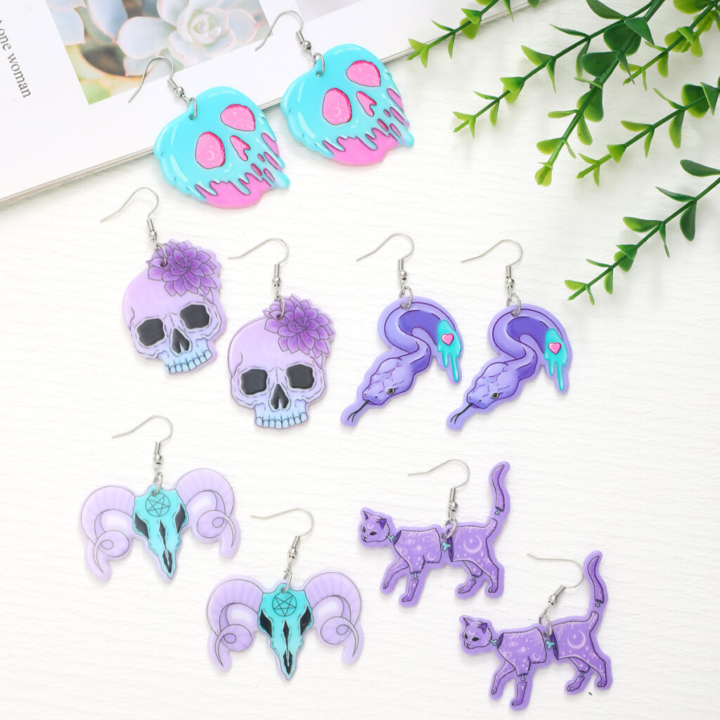 Halloween Double-sided Acrylic Eardrops