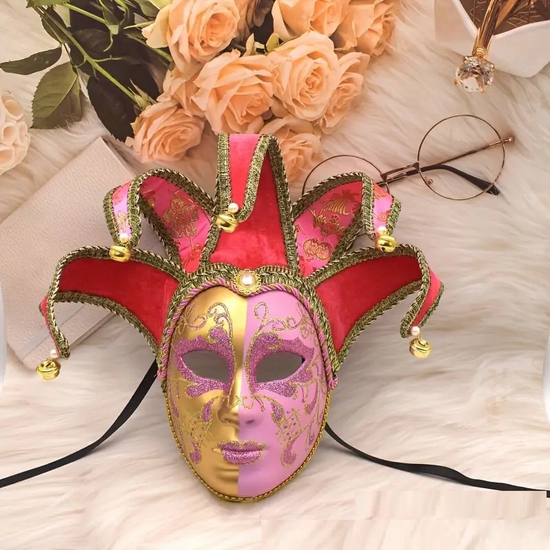 Painted Yin And Yang Halloween Ball Party High-end Venice Performance Mask