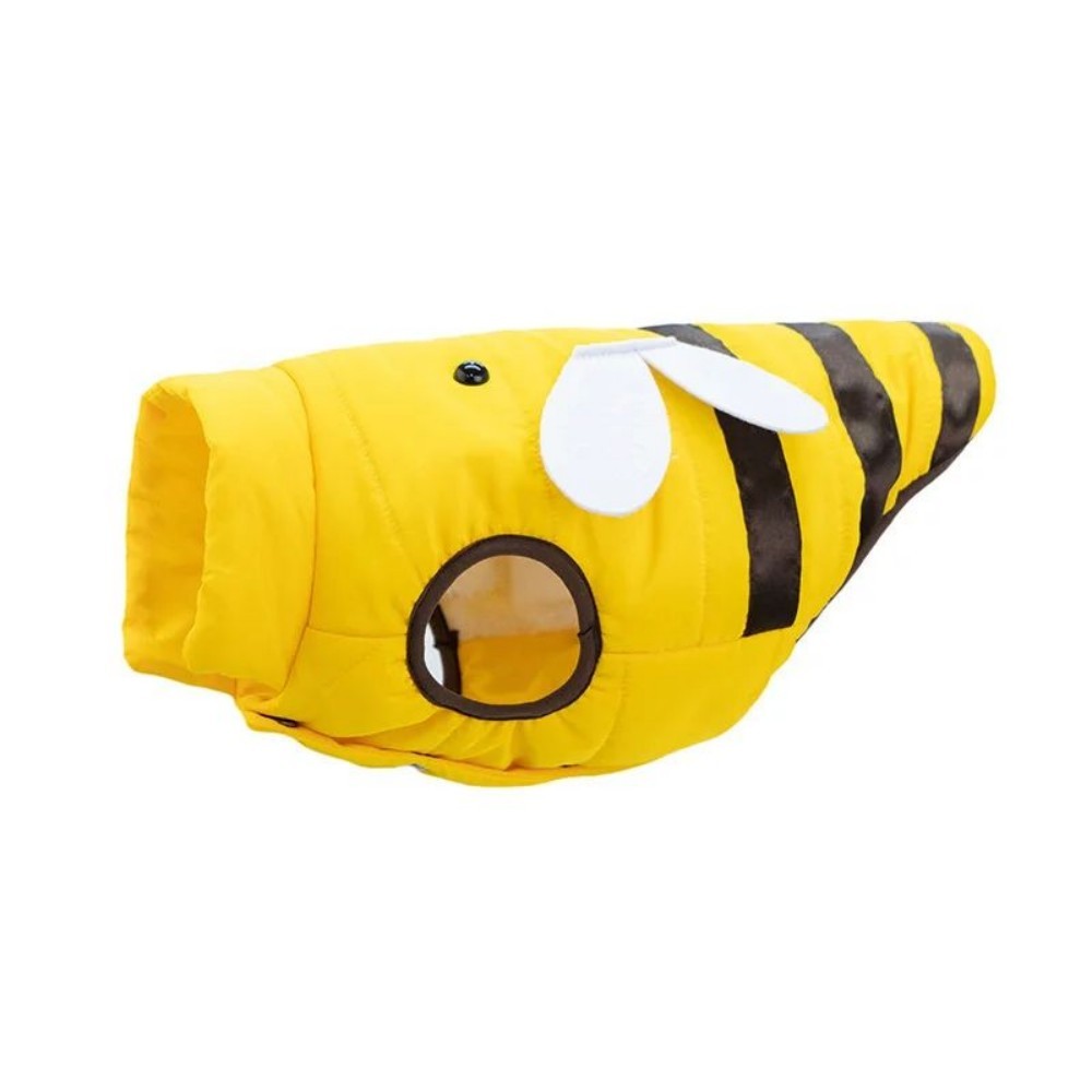 Warmly Dog Coat Cute Bees Pets Costume Outfit Winter Dogs Clothes For Cold Weather Small Medium Large Dogs Jacket - Image 4