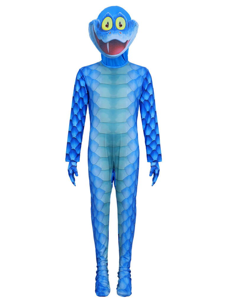 Zootopia 2 Snake Gary Cosplay Costume Blue Snake Jumpsuit For Kids And Adults Halloween Role-Playing Outfit