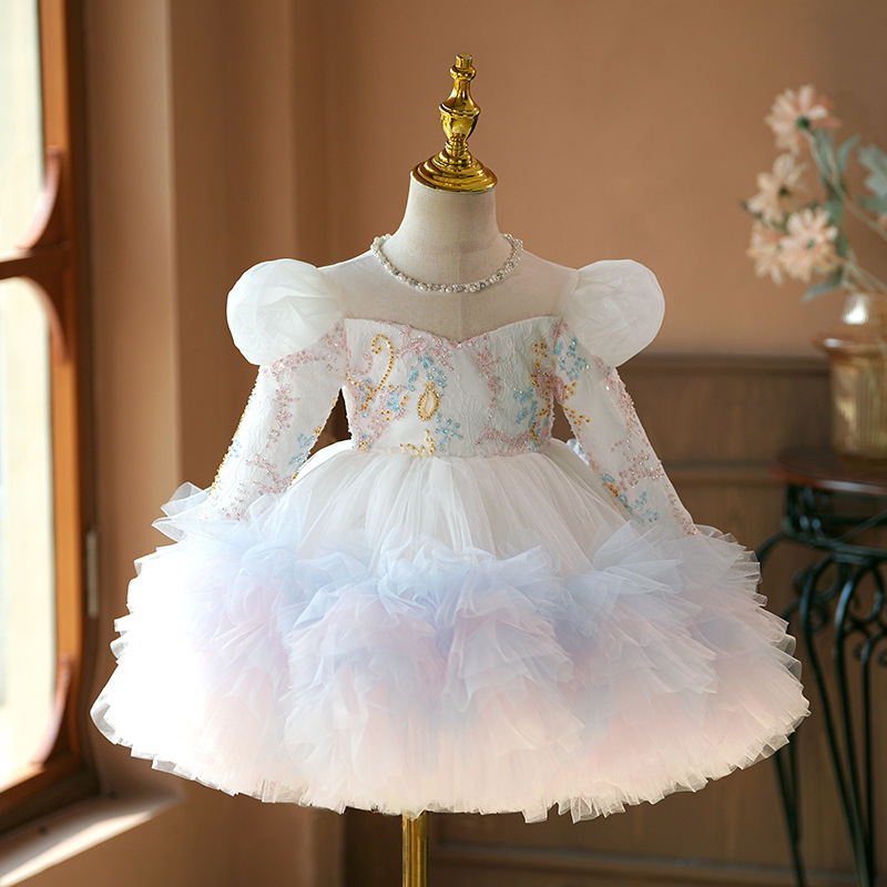 Children's Birthday Piano Performance Costume Women's Dress