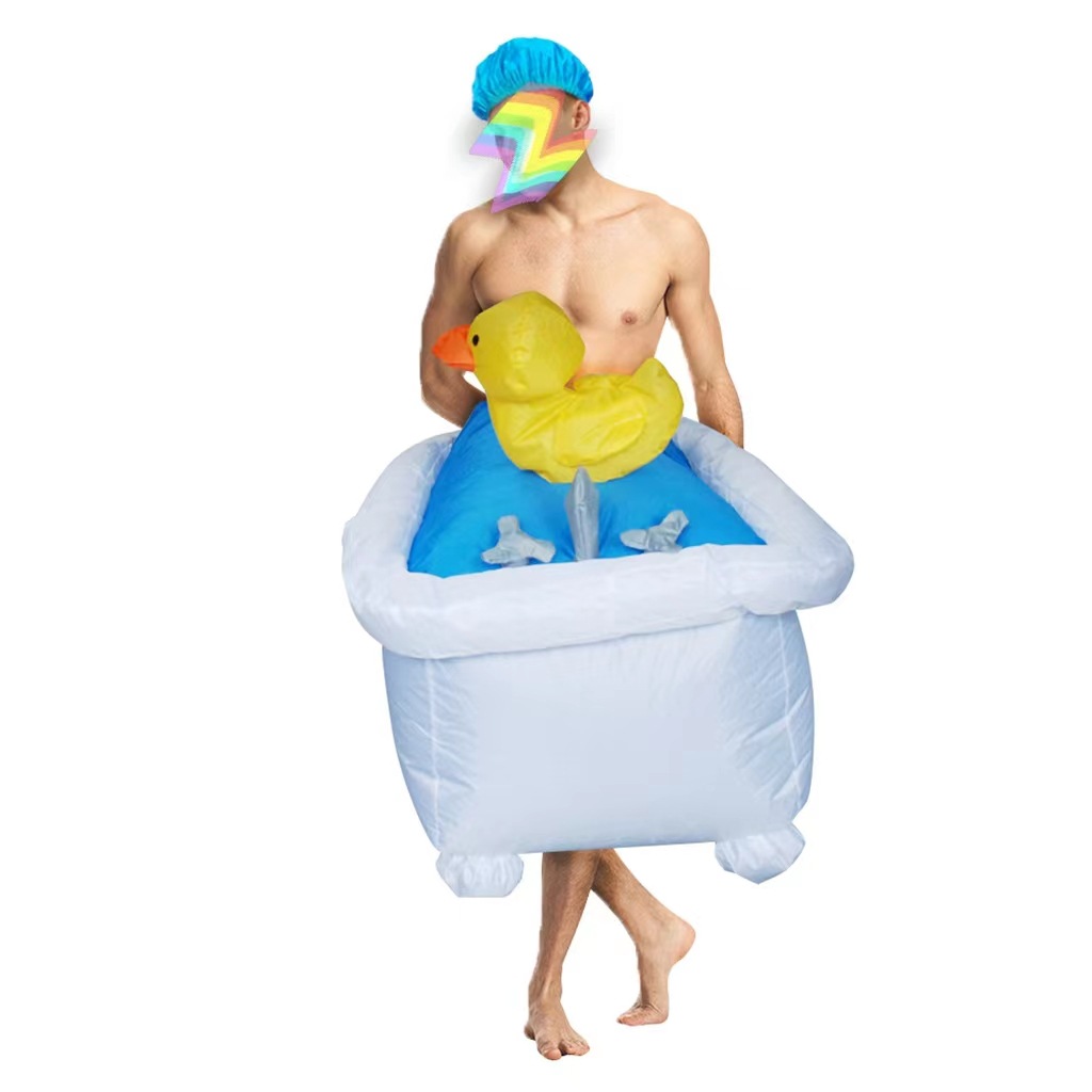 Dance Party Funny Bathtub Duck Inflatable Costume