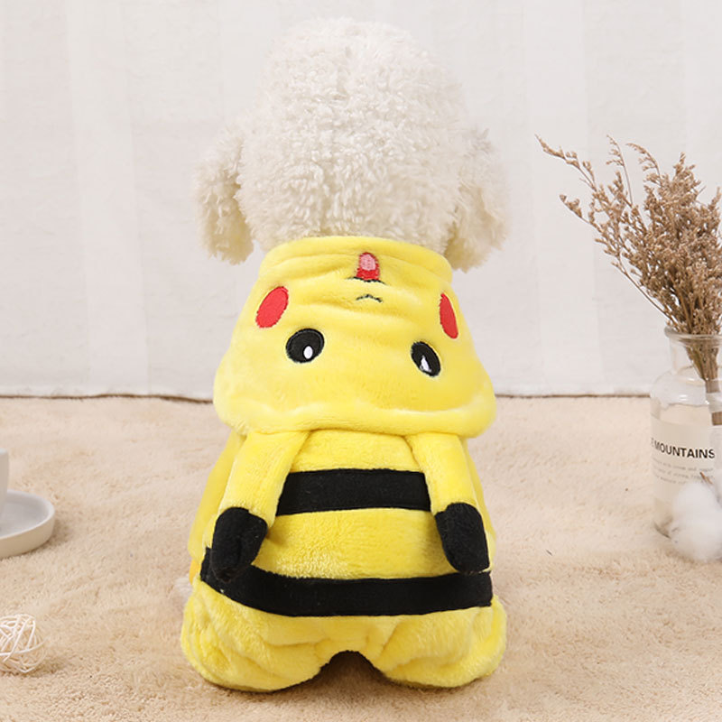 Pet Clothes Autumn Winter Cute Cat Costume Cartoon Cosplay Cat Coat Home Pajamas Hoodie Cat Outfit Kitten Clothes Lovely Fashion - Image 6