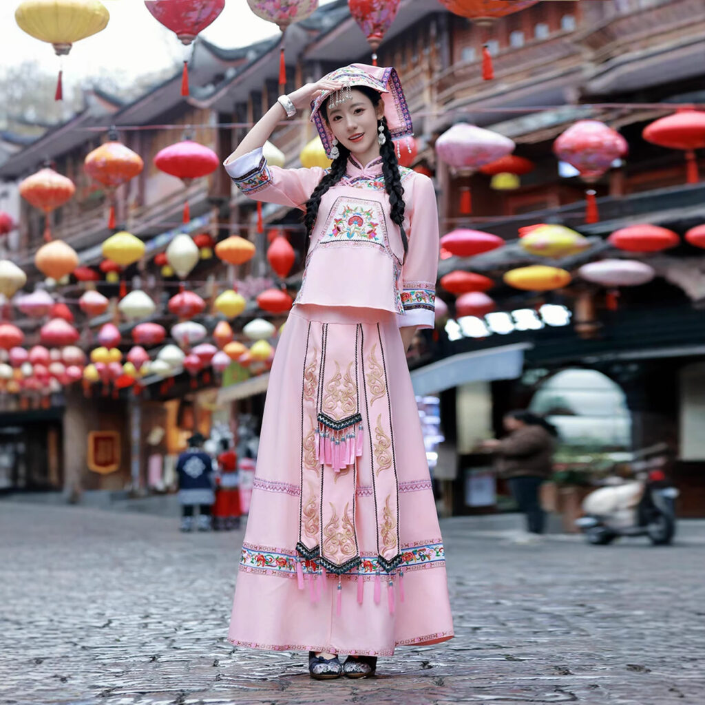 New-style School Ethnic Performance Costume Set