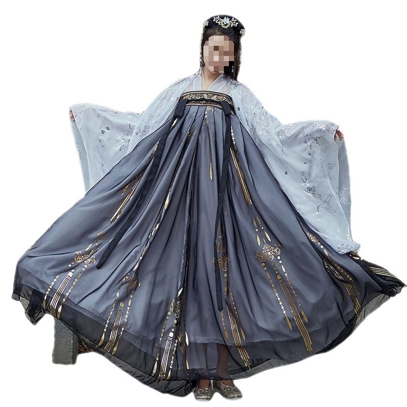 Large Size Women's Han Chinese Clothing Super Fairy Slimming Plump Girls Chest-high Dress Chinese Traditional Han Clothing Suit Ancient Costume - Image 7
