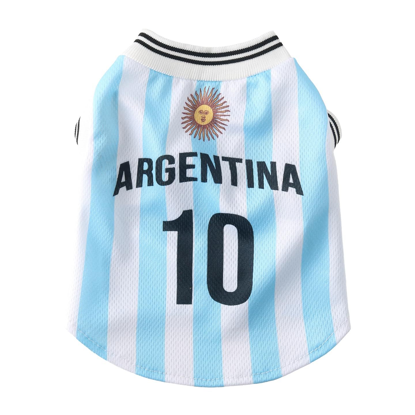 Mexico Pet Dog Jersey Costume, Summer Cooling Mesh Fabric, Soccer Sportswear Team Jersey, Lightweight Football Casual Clothes For Small Dogs - Image 7