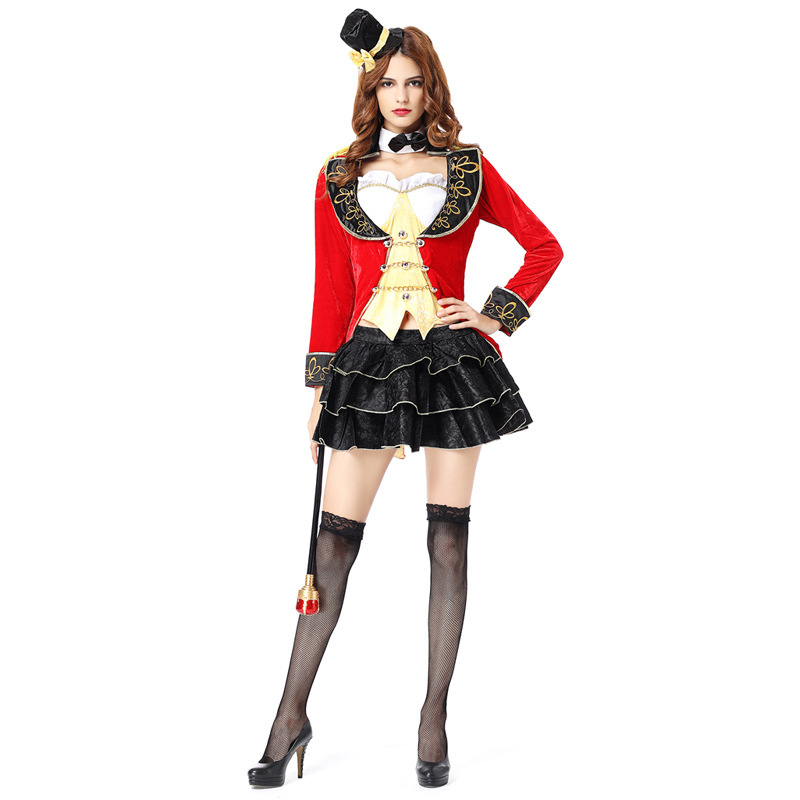 Cosplay Circus Wild Animal Trainer Magician Stage Costume