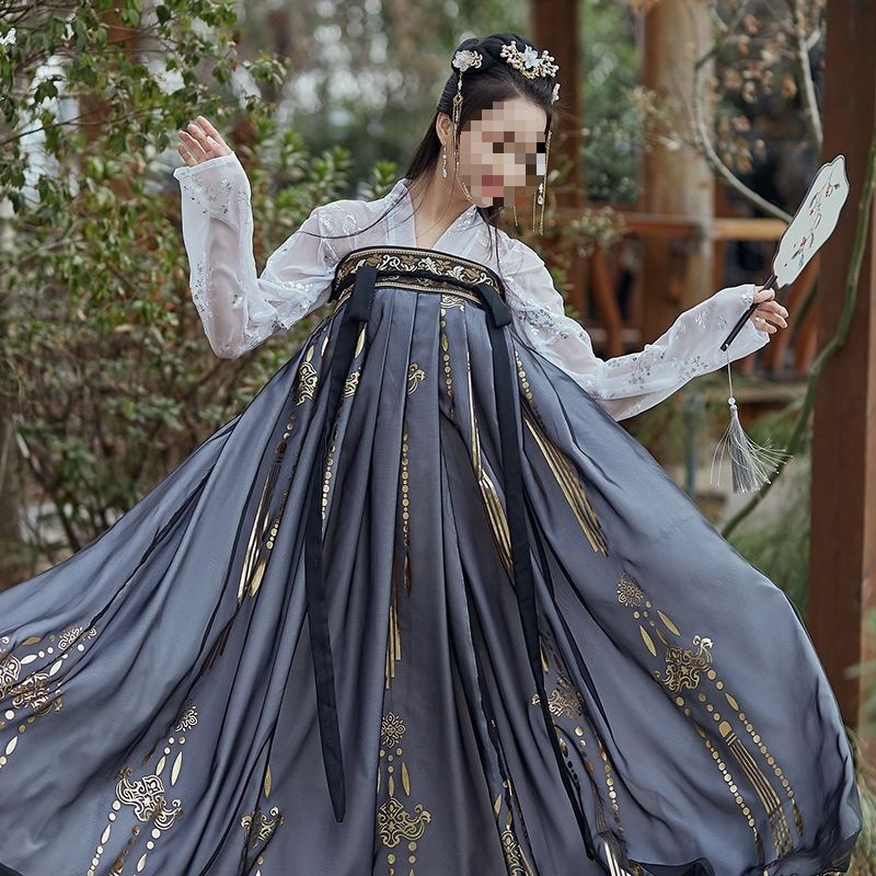 Large Size Women's Han Chinese Clothing Super Fairy Slimming Plump Girls Chest-high Dress Chinese Traditional Han Clothing Suit Ancient Costume - Image 10