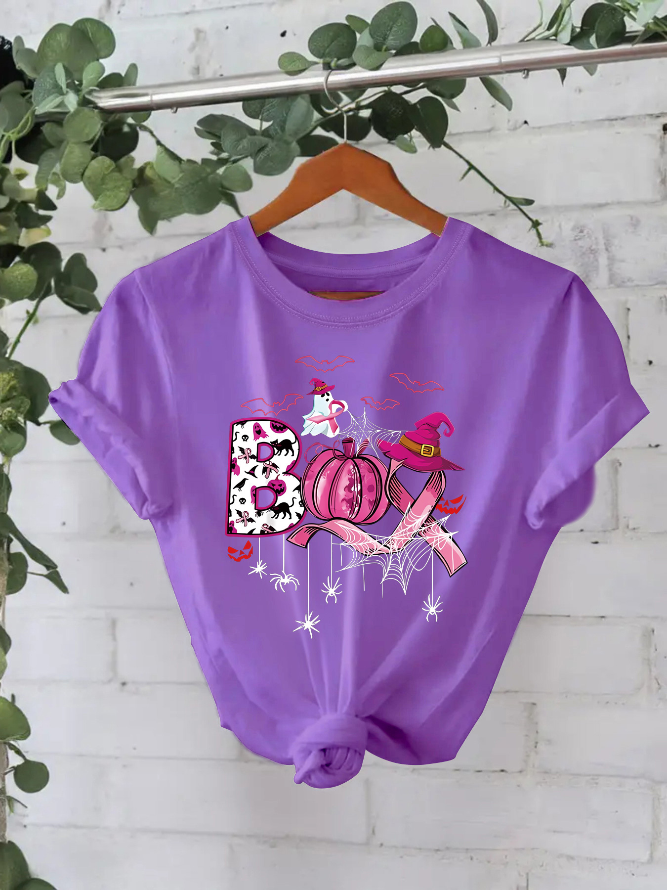 Halloween Pattern Printed T-shirt - Image 9