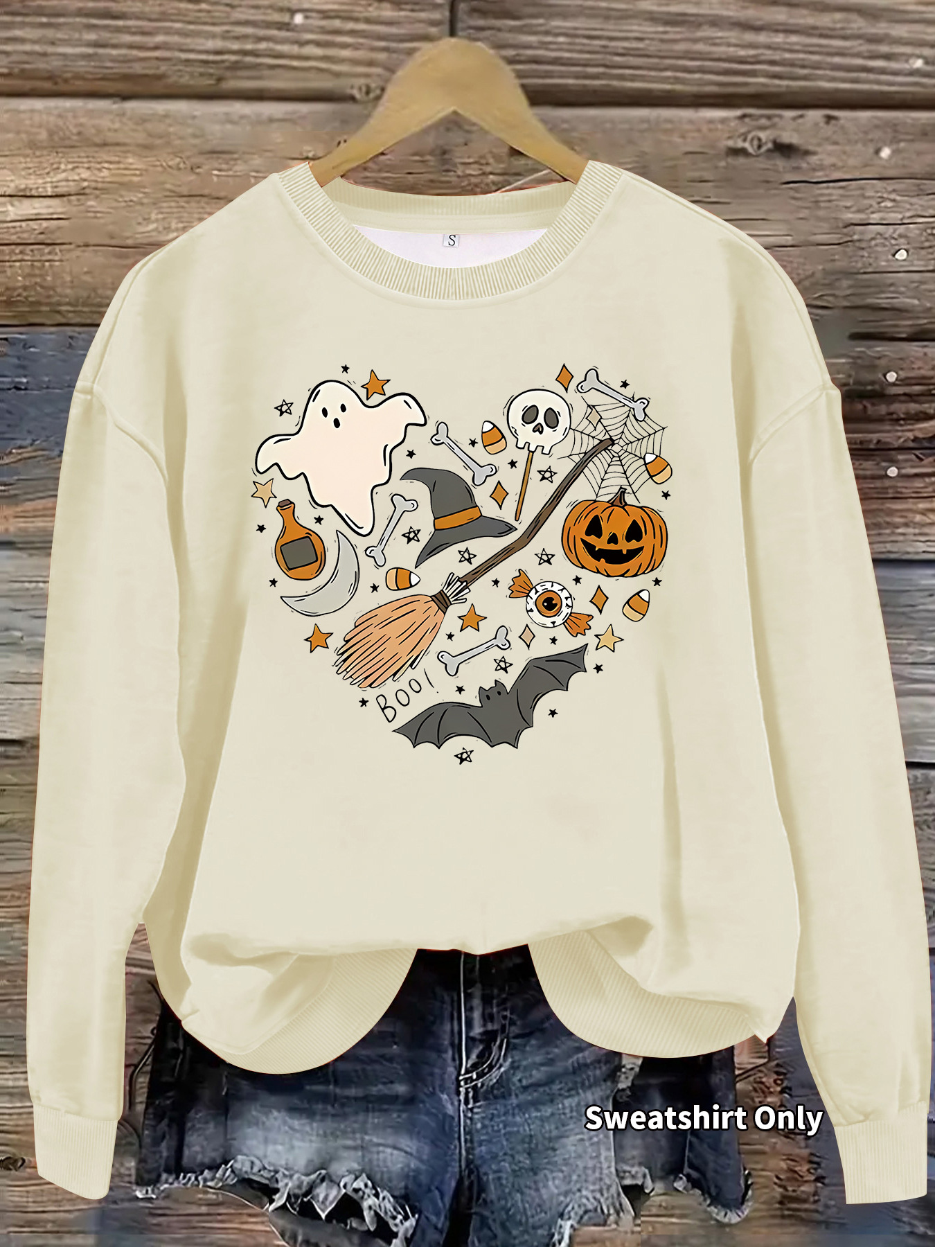Hoodie Halloween Pumpkin Print - Image 13