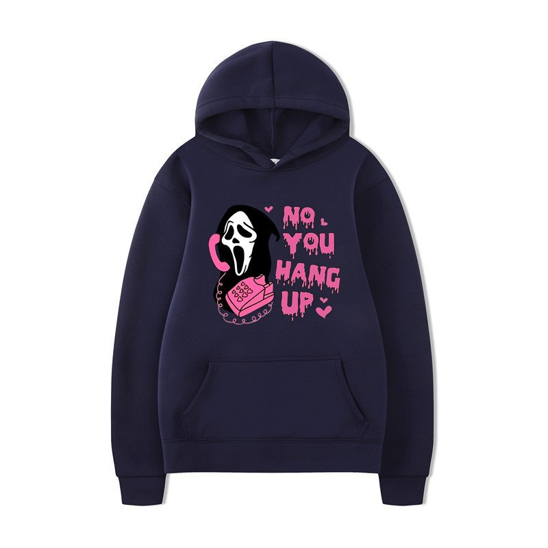 Halloween Hoodie Colorful Print Long Sleeve Loose Casual Top - Image 10