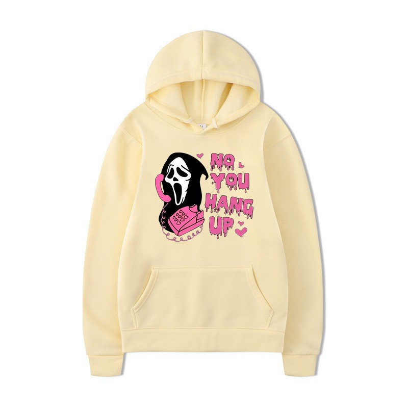 Halloween Hoodie Colorful Print Long Sleeve Loose Casual Top - Image 14
