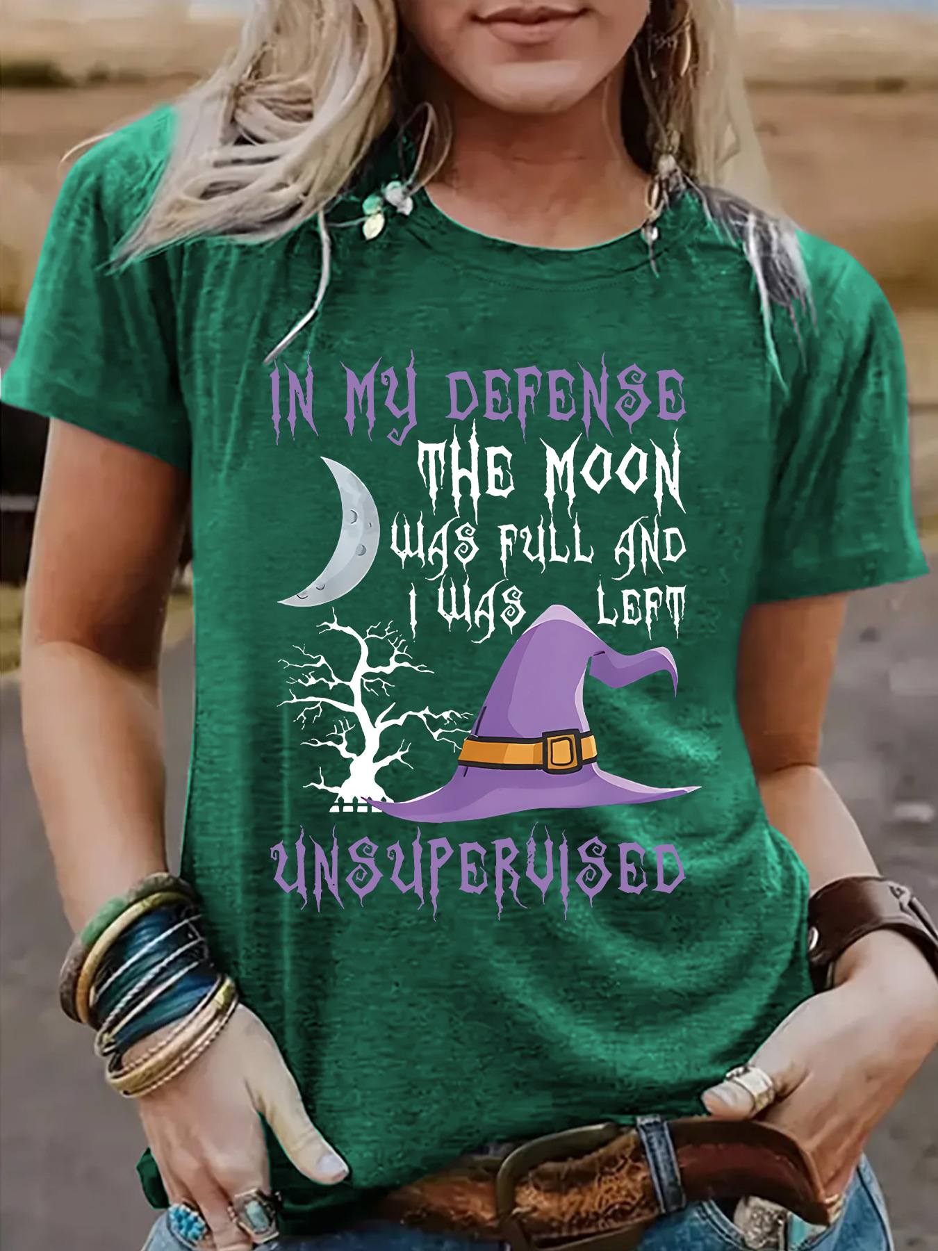 Short sleeved Halloween witch pattern - Image 13