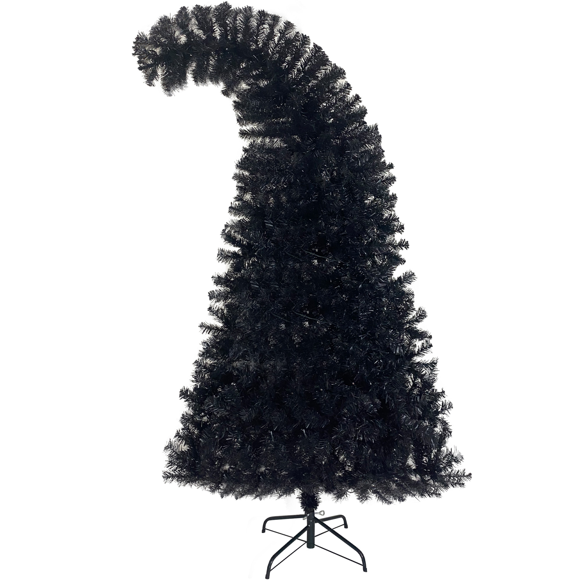 6FT artificial fir curved top Halloween tree, with 1080 lush branch tips and 300 LED lights in a Christmas and Halloween style - Image 15