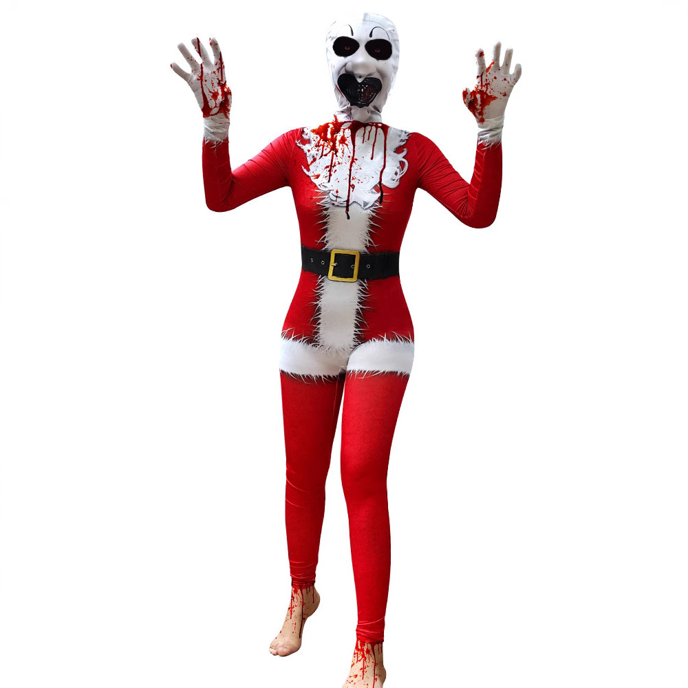 Bloody Halloween Clown Cosplay Costume for Men and Women Stage Performance Outfit - Image 5