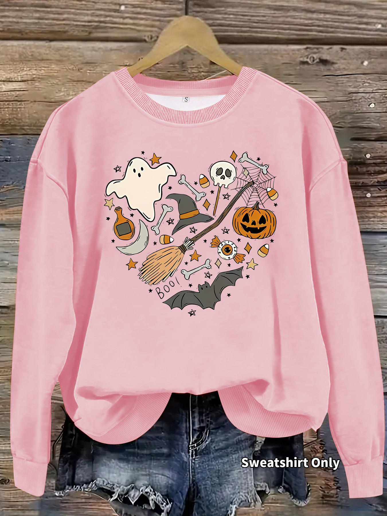 Hoodie Halloween Pumpkin Print - Image 7
