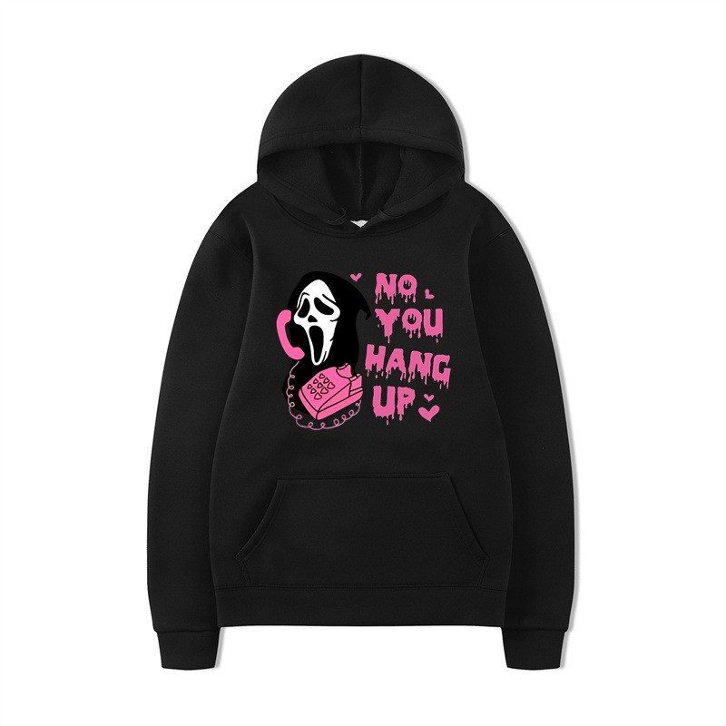Halloween Hoodie Colorful Print Long Sleeve Loose Casual Top - Image 6